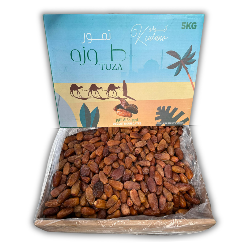 TUZA Deglet Nour Dates\ kurma 5KG (Branchless)