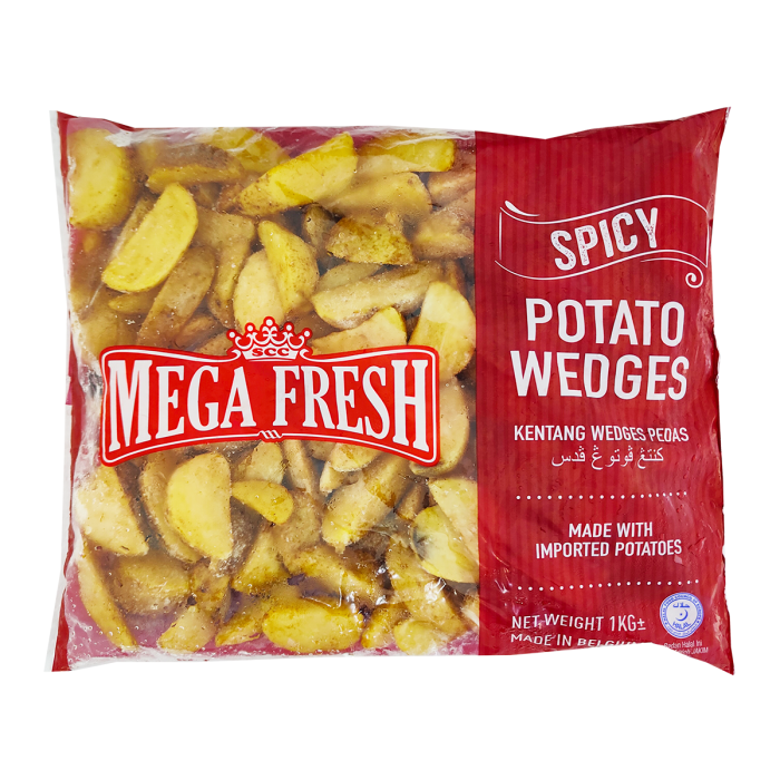 Mega Fresh Spicy Wedges 1kg