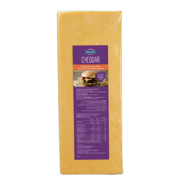 Emborg Cheddar Coloured Block 2.5Kg