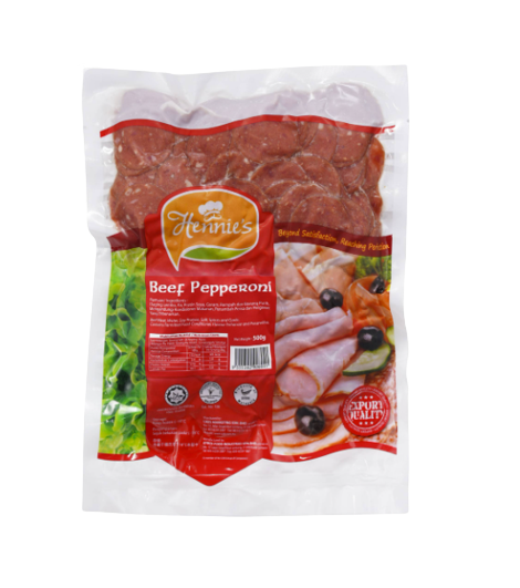 Hennies Beef Pepperoni 500g